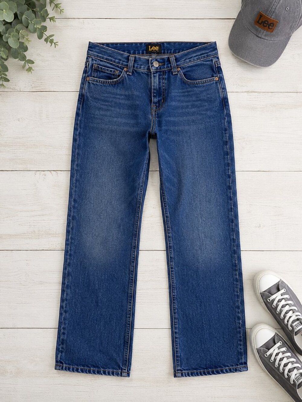 Lee Men’s Slim Fit Jeans 31x29 Blue Stretch Denim
